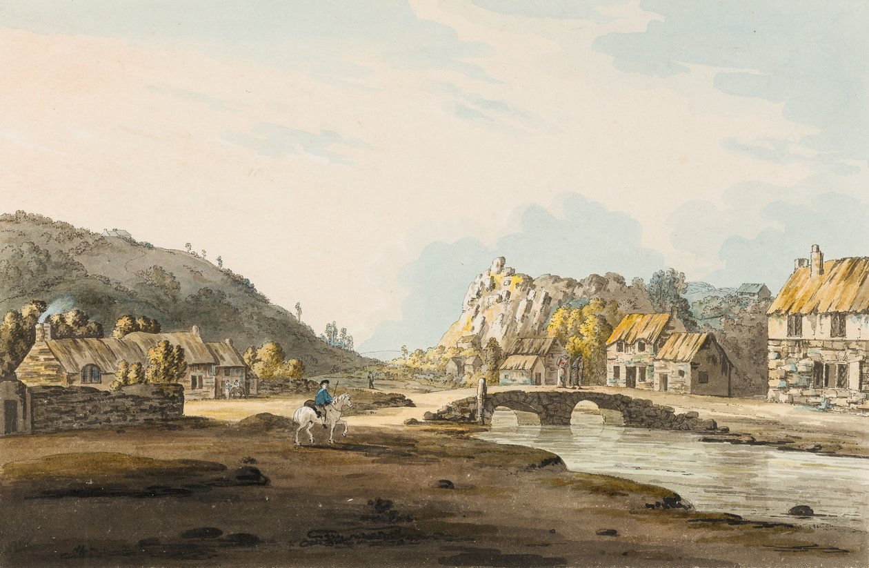 Tolcarne híd [Newlyn], 1804 körül (wc papíron) alkotó: Henry Pendarves Tremenheere