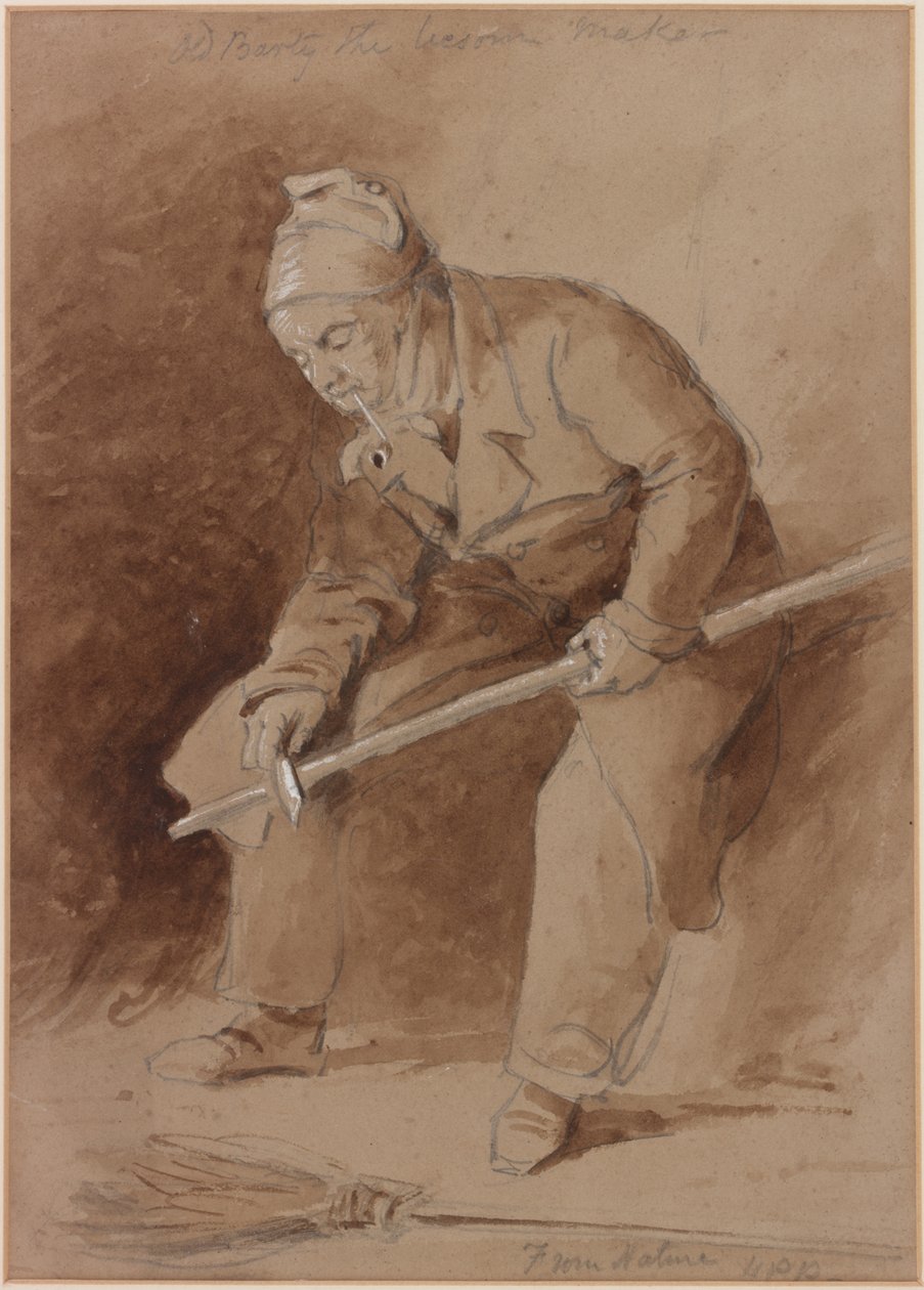 Az öreg Barty, a Besom-készítő (bc, ceruza és WC papíron) alkotó: Henry Perlee Parker