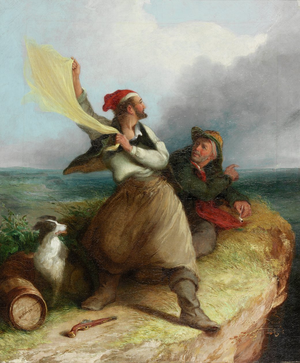 Csempészek a kilátóban, 1850 alkotó: Henry Perlee Parker