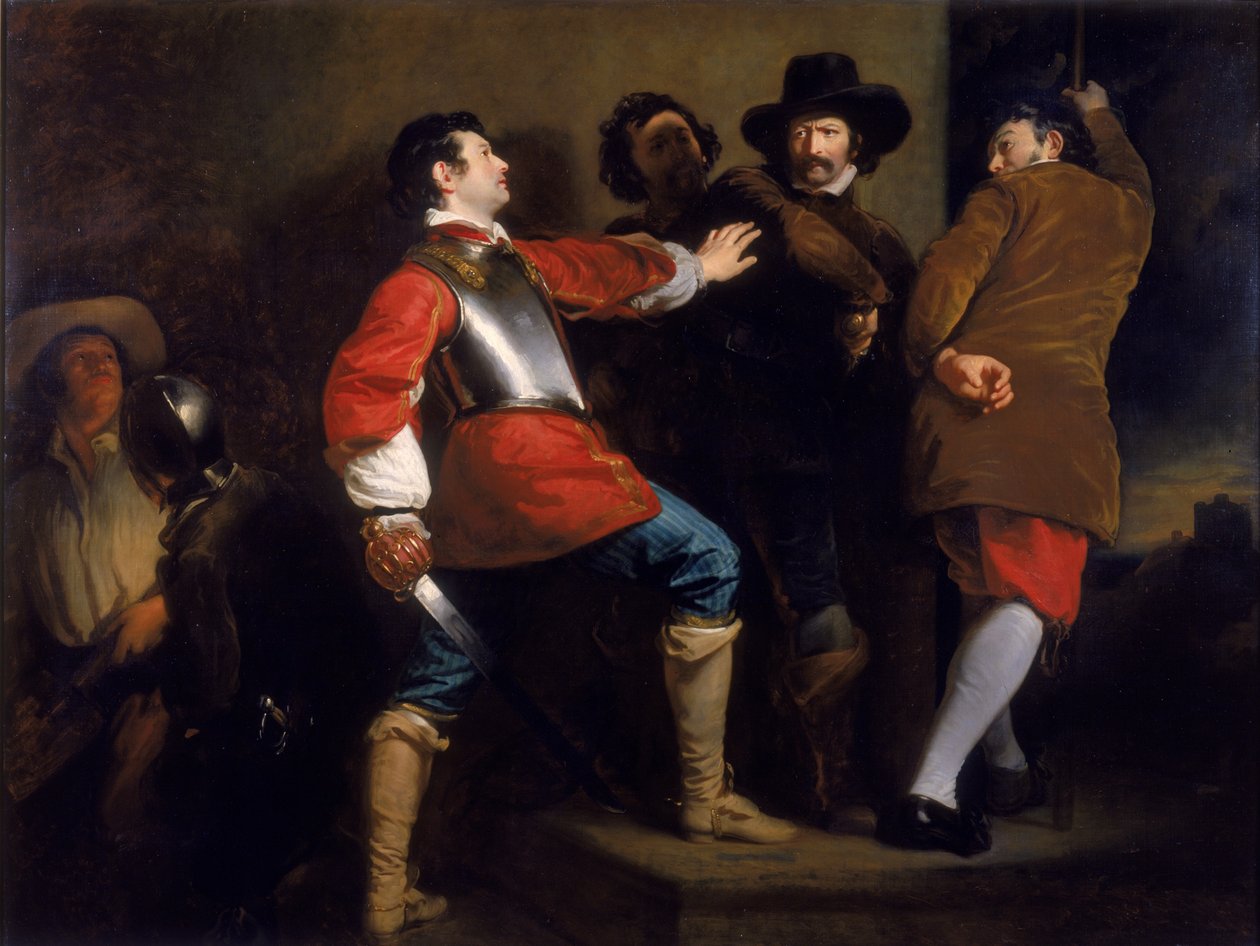 A puskaporos összeesküvés felfedezése és Guy Fawkes elfogása, 1823 körül alkotó: Henry Perronet Briggs