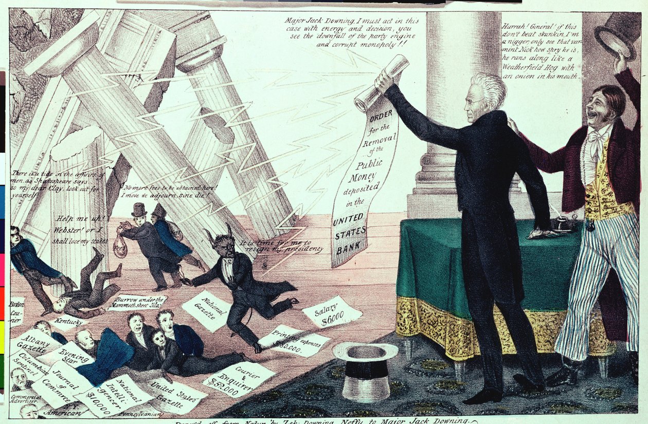 Az Anyabank bukása, 1833 alkotó: Henry R. Robinson