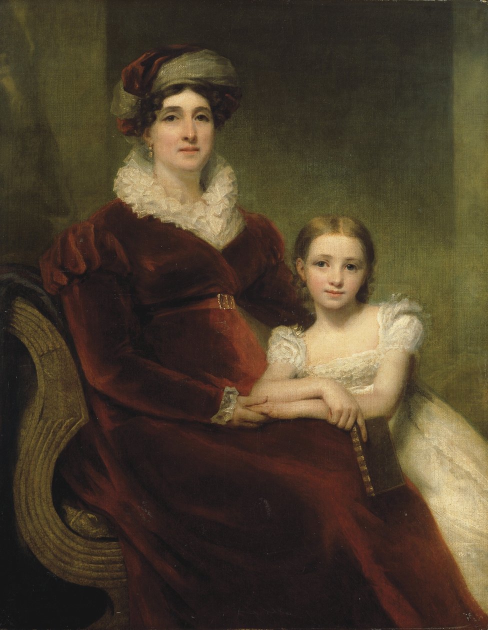 Kettős portré Alexander Allan asszonyról unokájával, Matildával alkotó: Henry Raeburn