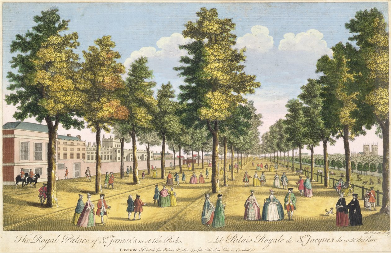A St. James királyi palota a park mellett alkotó: Henry Roberts