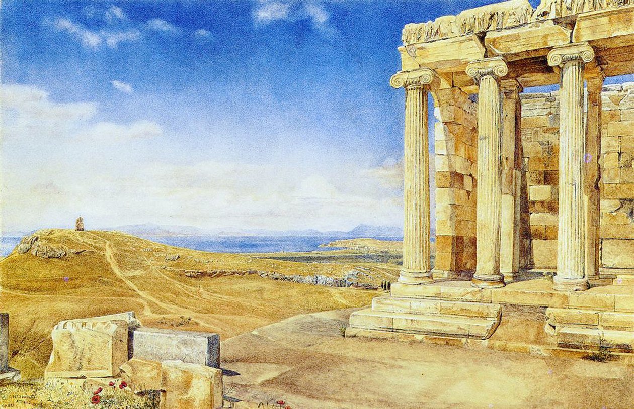 Athéné Nike temploma, Akropolisz, Athén, 1893 alkotó: Henry Roderick Newman