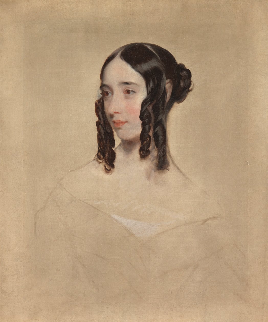 Fiatal nő tanulmánya, 1847 alkotó: Henry Room