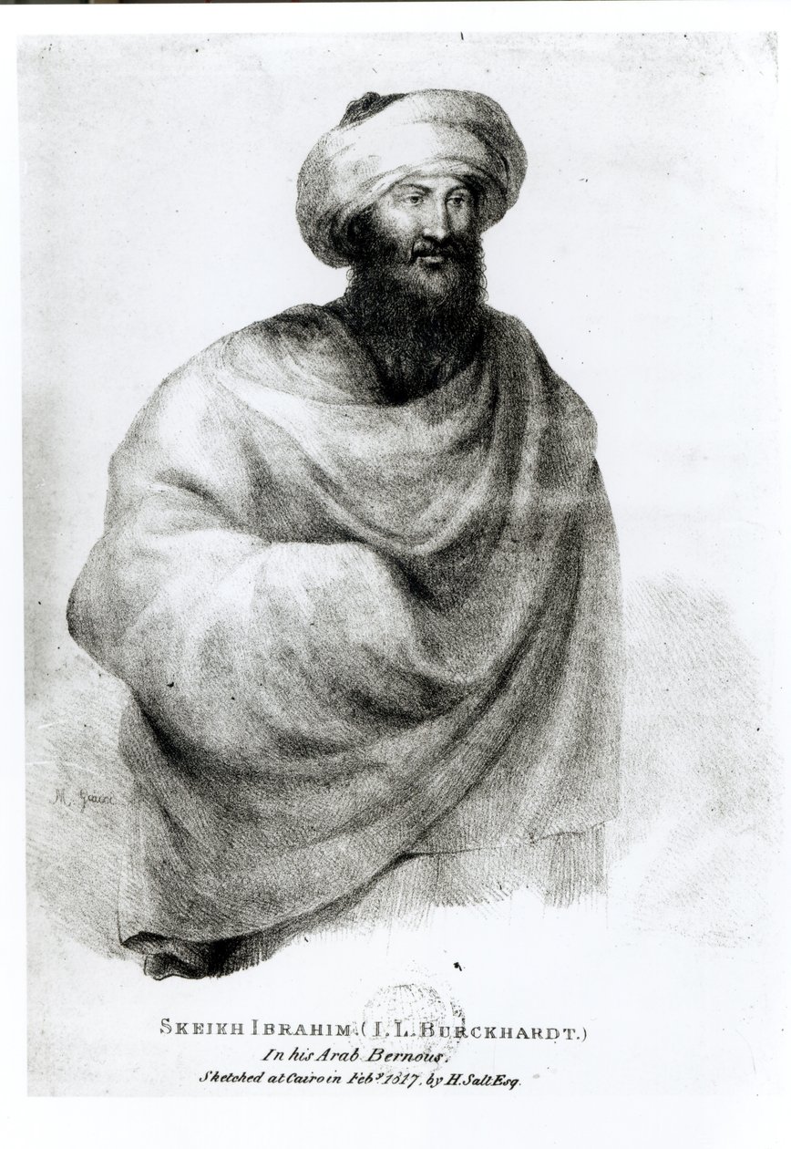Ibrahim sejk vagy Johann Ludwig Burckhardt (1784-1817) portréja 1817 alkotó: Henry Salt