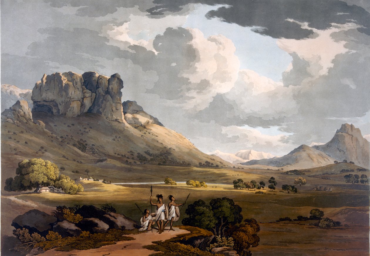 Calaat völgye, Etiópia, 1800 körül alkotó: Henry Salt