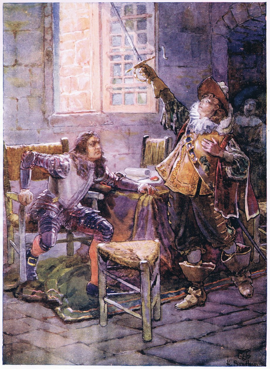 De la Tour nem hajlandó engedni hűségének 1630, 1920 körül alkotó: Henry Sandham