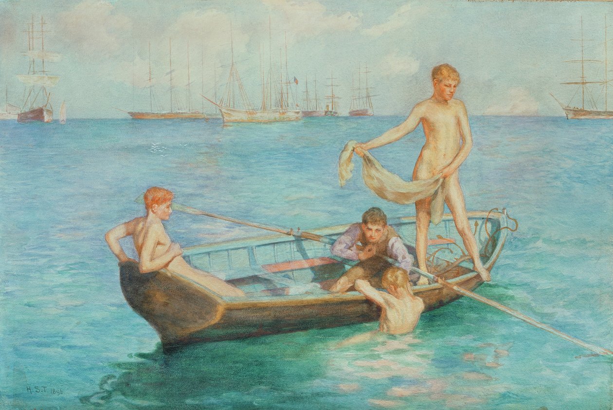 "August Blue", 1896 alkotó: Henry Scott Tuke