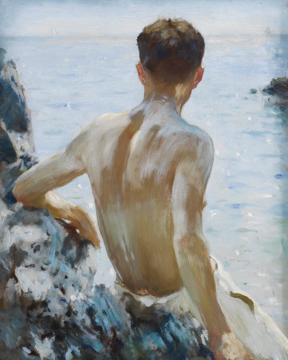 Strand tanulmány alkotó: Henry Scott Tuke
