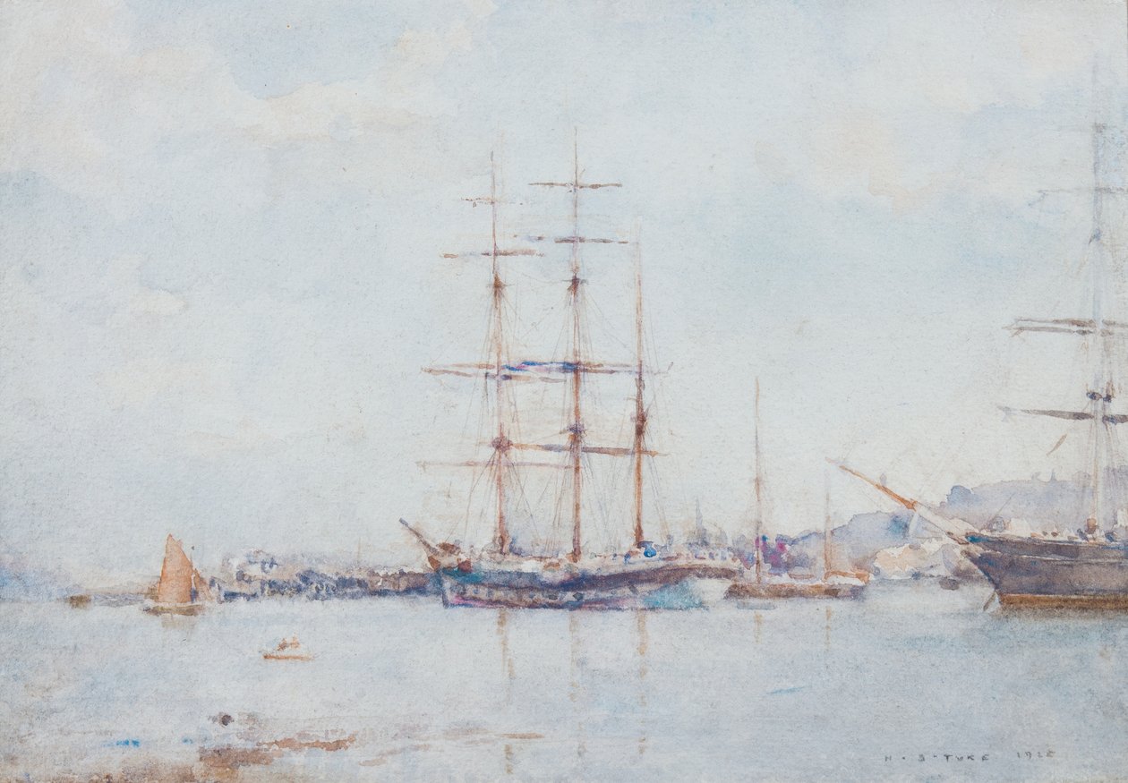 Falmouth Bay, 1925 alkotó: Henry Scott Tuke