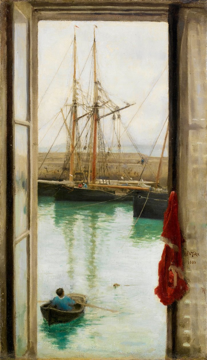 Harbour Dielette, Normandia alkotó: Henry Scott Tuke