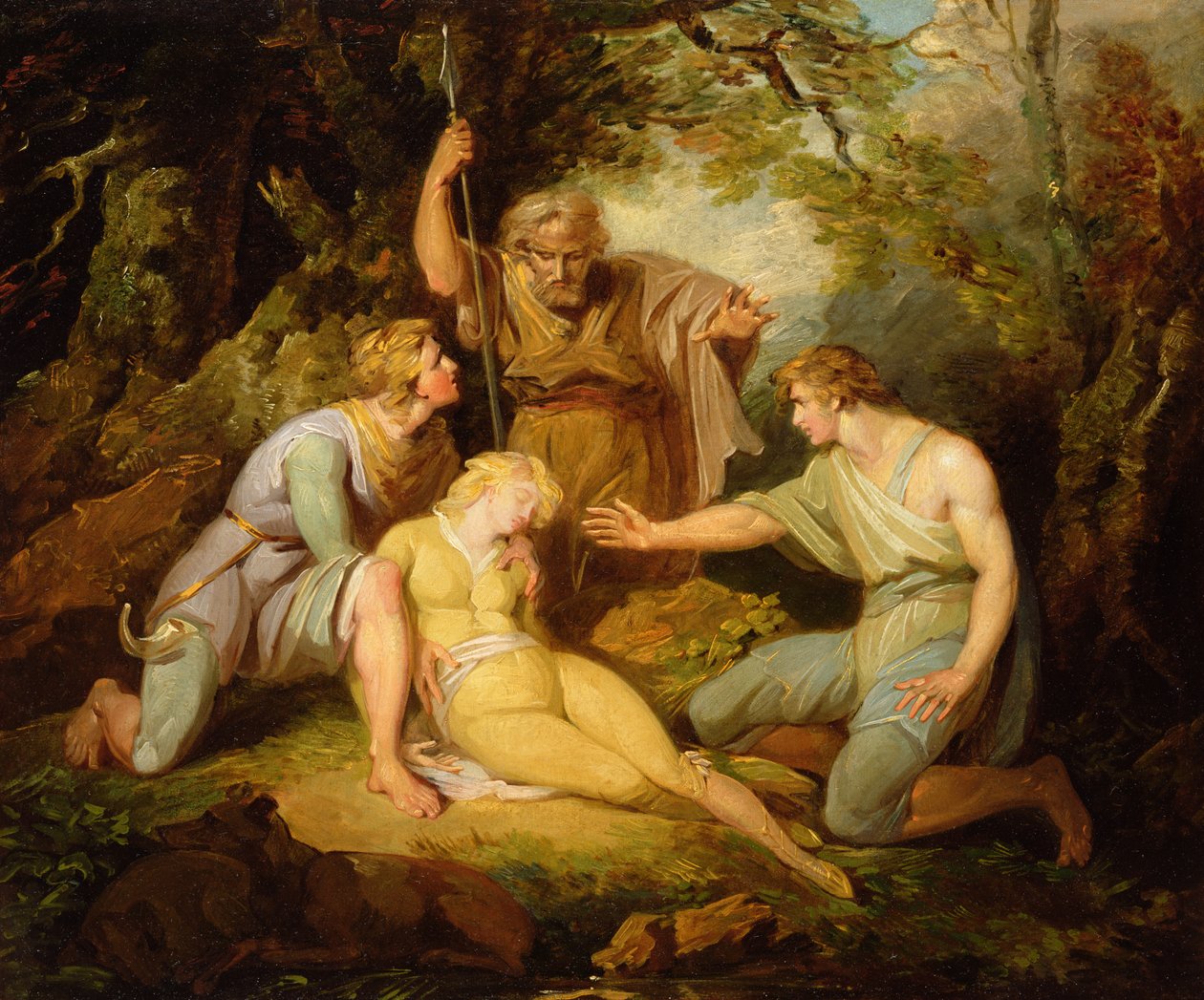II. jelenet IV. felvonás William Shakespeare (1564-1616) "Cymbeline" című művéből alkotó: Henry Singleton