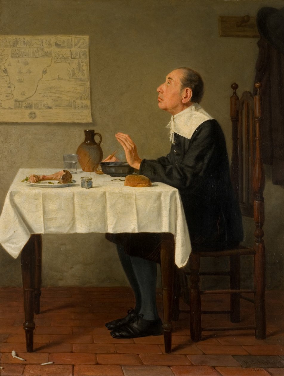 Köszönet a kis kegyelmekért alkotó: Henry Stacey Marks