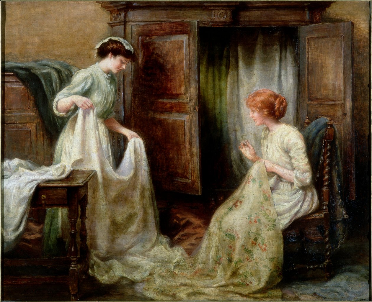 A vászonszekrény, 1900 körül alkotó: Henry Straker