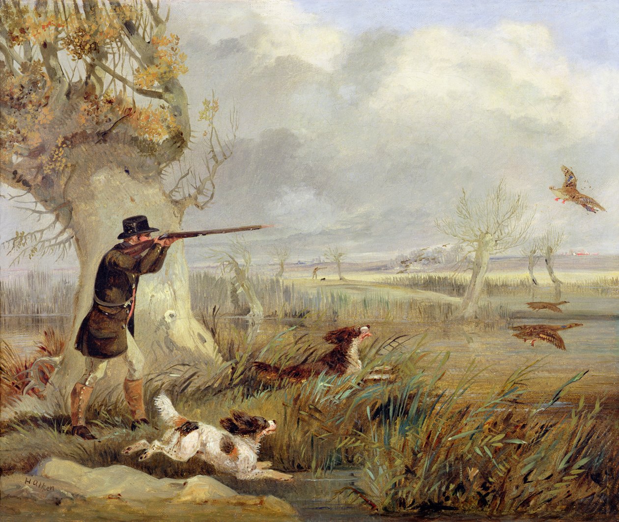Kacsa lövöldözés alkotó: Henry Thomas Alken