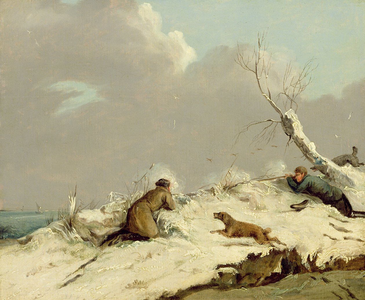 Kacsa lövés télen alkotó: Henry Thomas Alken