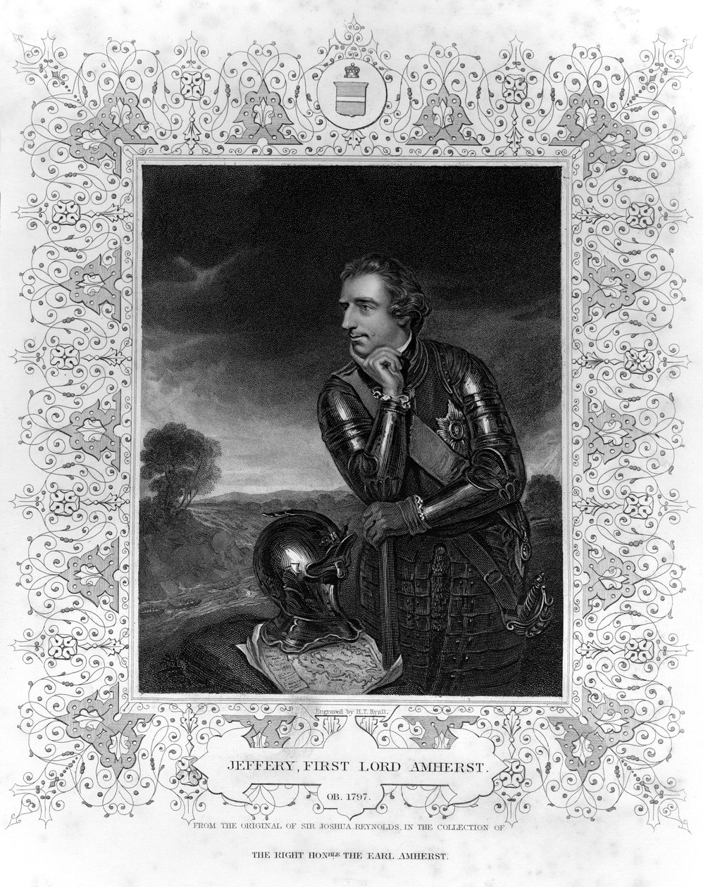 Sir Jeffrey Amherst portréja alkotó: Henry Thomas Ryall