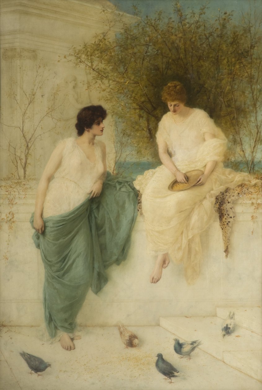 A galambok etetése alkotó: Henry Thomas Schafer
