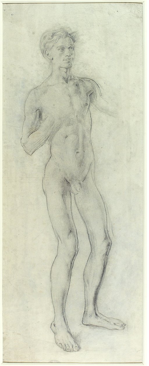 Álló meztelen fiú alkotó: Henry Tonks