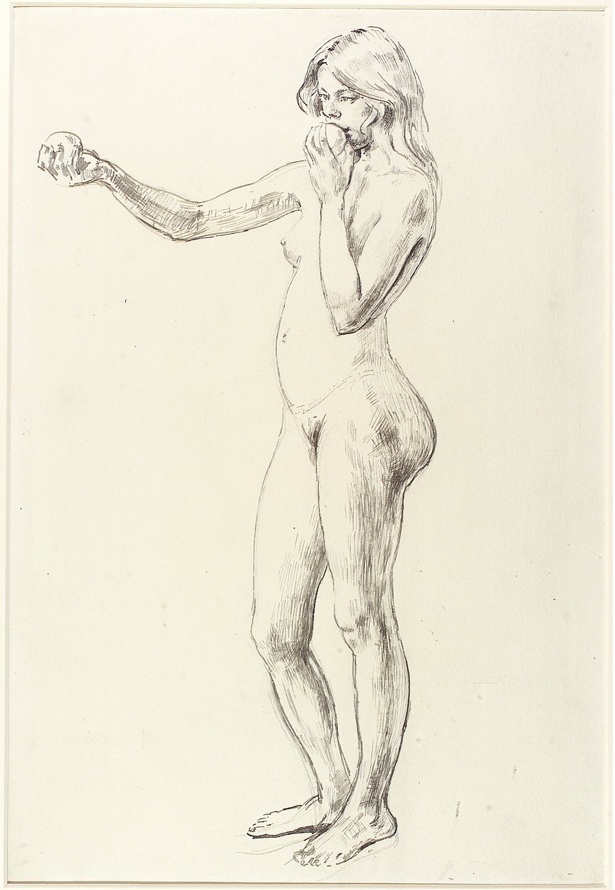 Álló meztelen lány alkotó: Henry Tonks