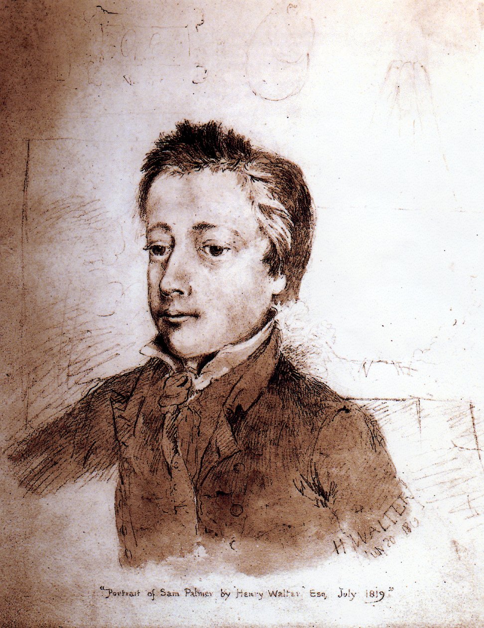 Samuel Palmer (1805-81) portréja kisfiúként, 1819 alkotó: Henry Walter