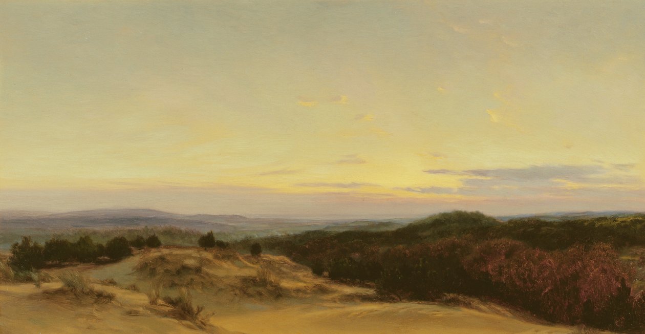 Naplemente egy táj felett alkotó: Henry William Banks Davis