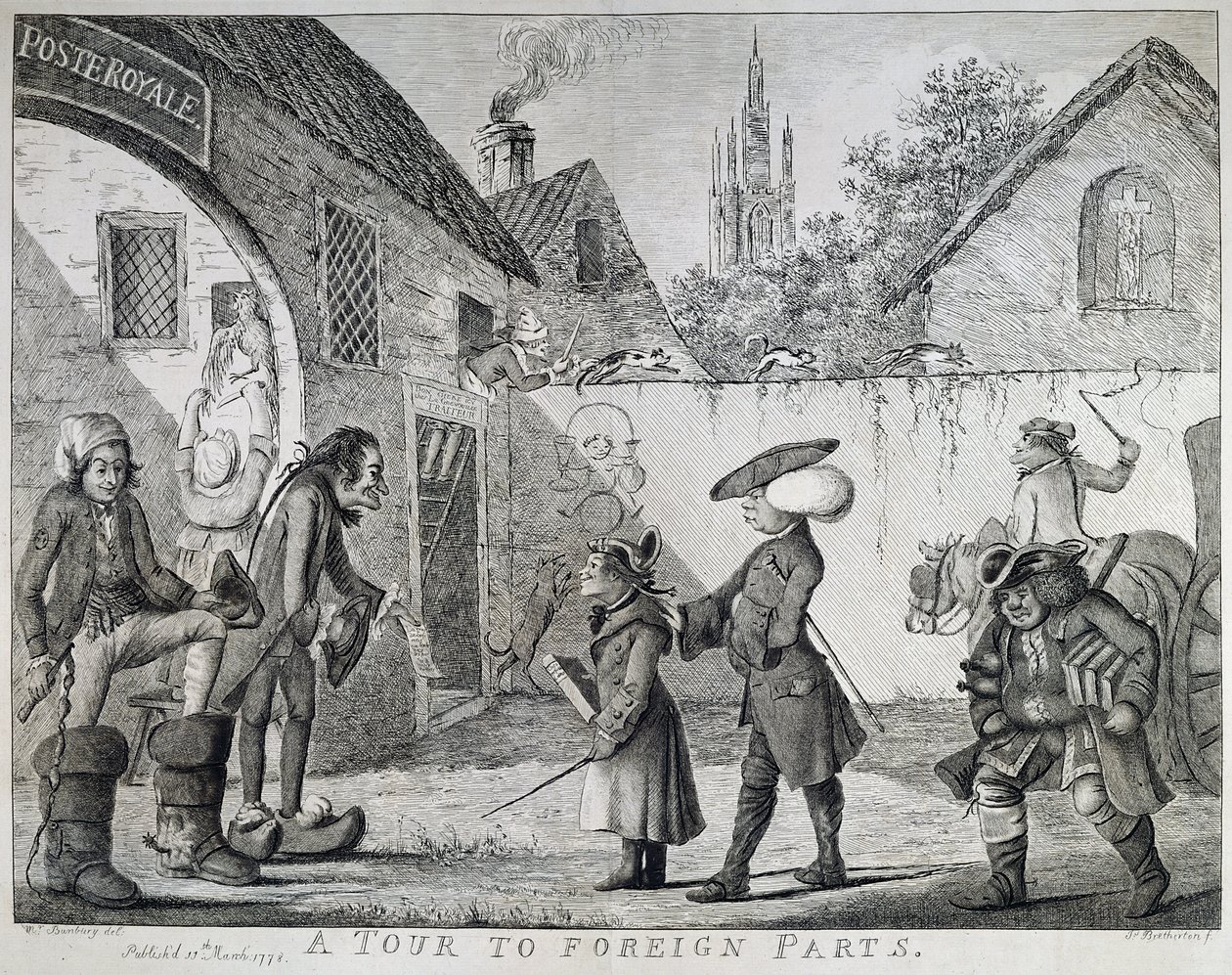 Utazás külföldi részekhez, 1778 alkotó: Henry William Bunbury