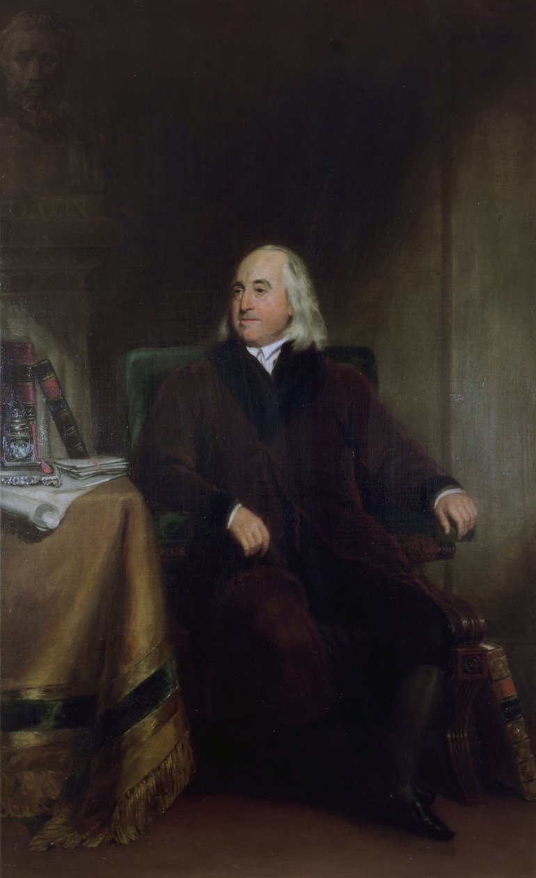 Jeremy Bentham, 1829 körül alkotó: Henry William Pickersgill