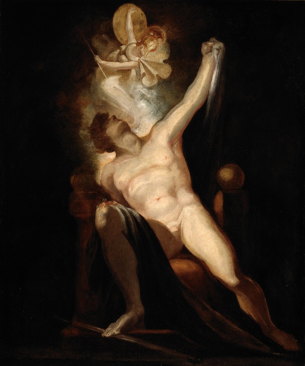 John Milton: Elveszett paradicsom, a sátán és a bűn születése (II. könyv, 746-758), 2. sz. 6 a Milton Galériából alkotó: Henry  Fuseli