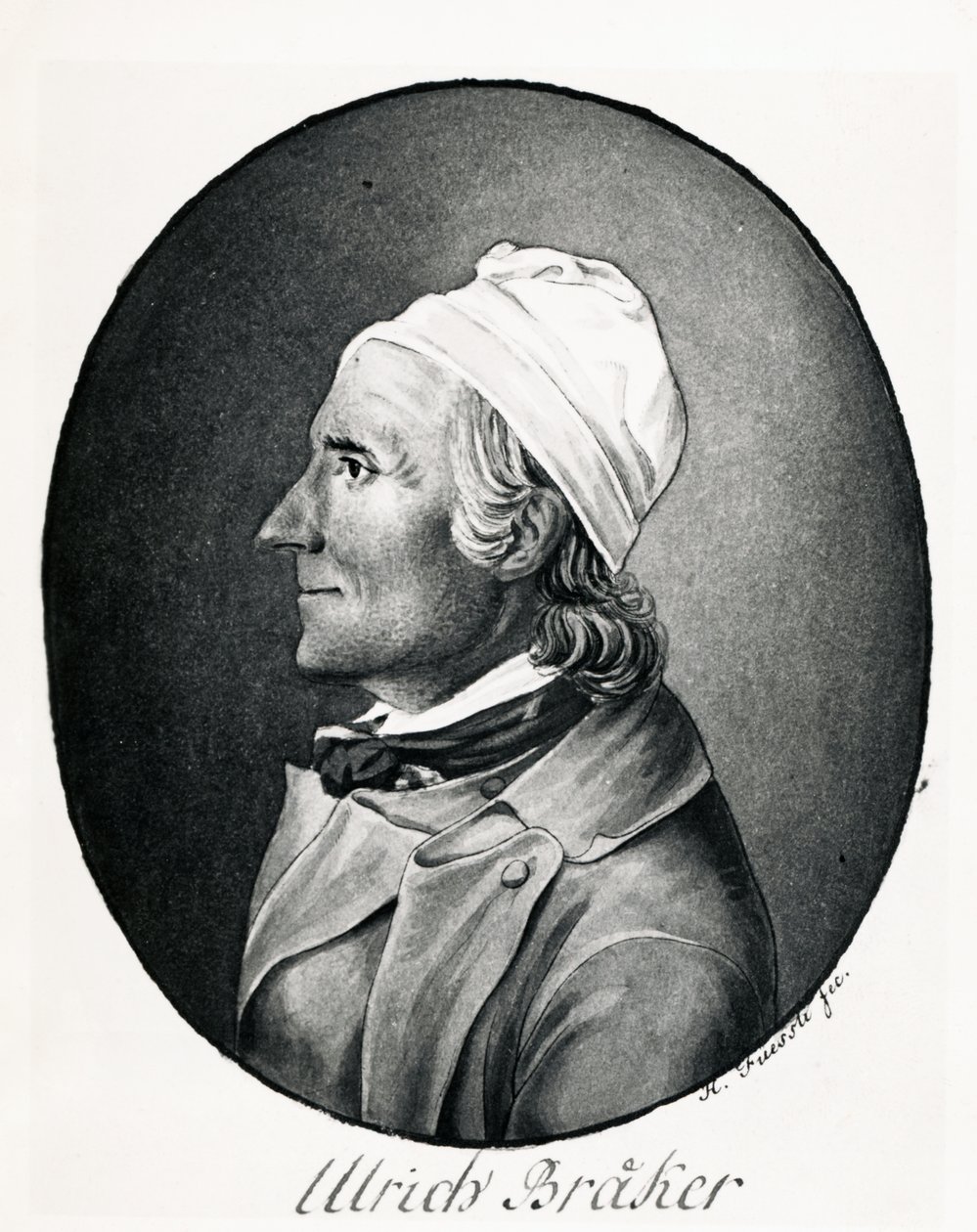 Ulrich Braker portréja (Nabis, Svájc alkotó: Johann Heinrich Füssli