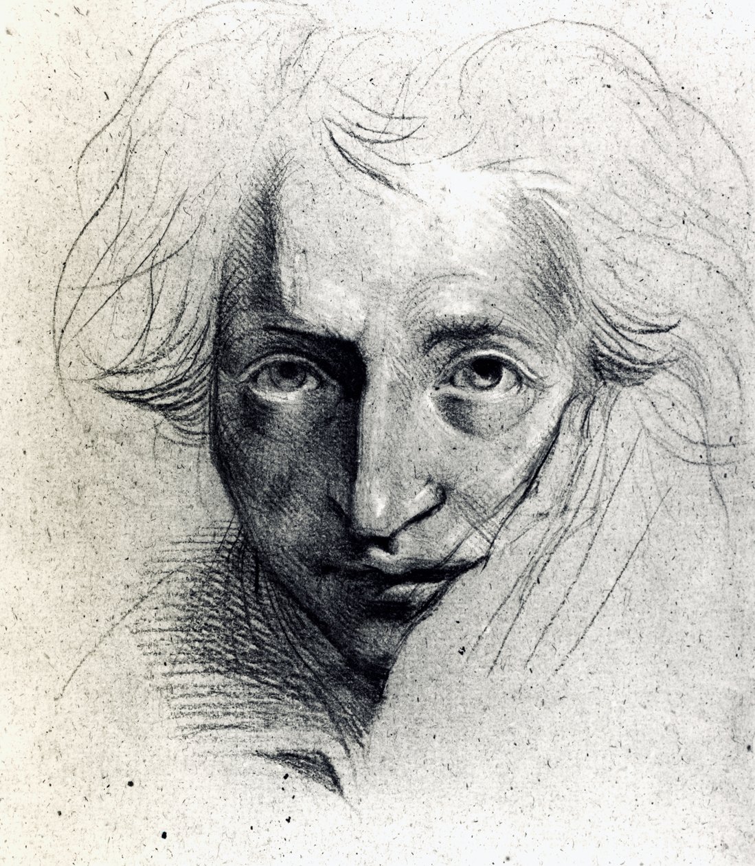 Tanulmányozás önarcképhez alkotó: Johann Heinrich Füssli