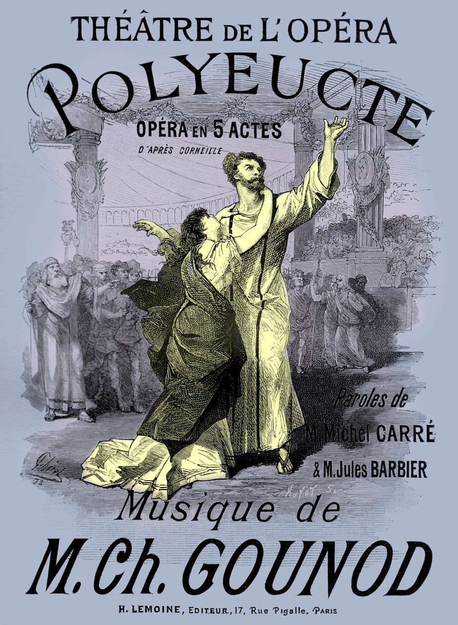 Gounod „Polyeucte” operája alkotó: Jean Le and workshop Noir