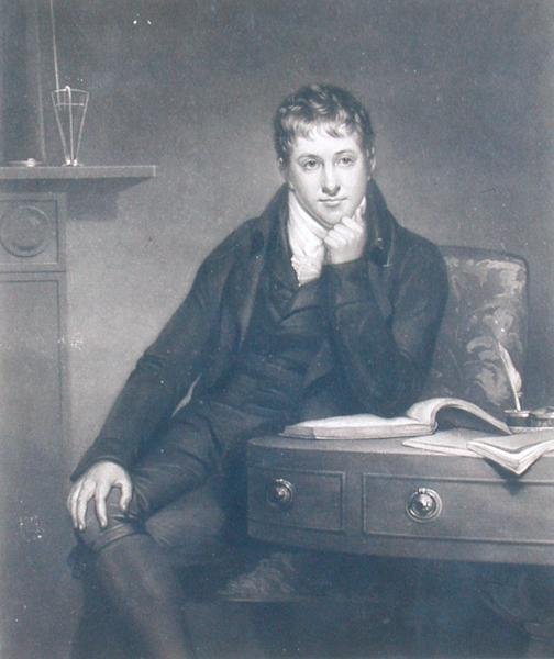 Sir Humphry Davy (1778-1829), S.W. Reynolds metszete. alkotó: Henry (after) Howard
