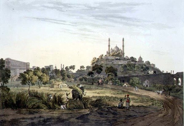 Kilátás Lucknowban, VII. tábla, metszett: Daniel Havell (1785-1826) 1809 (metszet) alkotó: Henry (after) Salt
