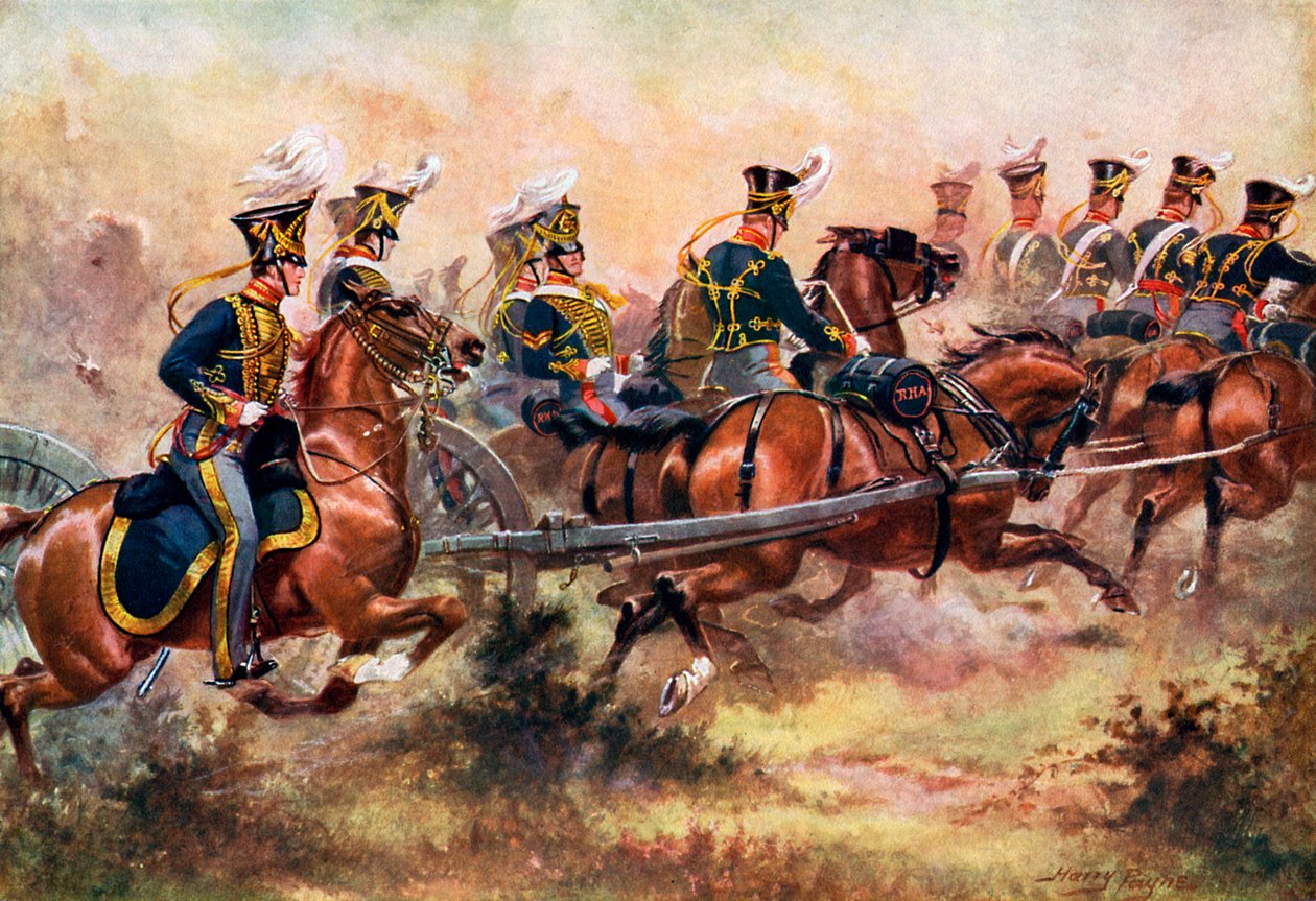 „Royal Horse Artillery, c1832”, c1920. alkotó: Henry A Payne