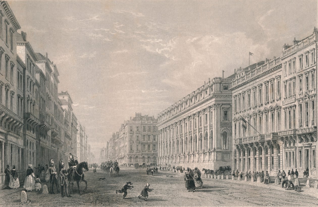 Rue du Chapeau Rouge, Bordeaux, 19. század közepe. alkotó: Henry Adlard