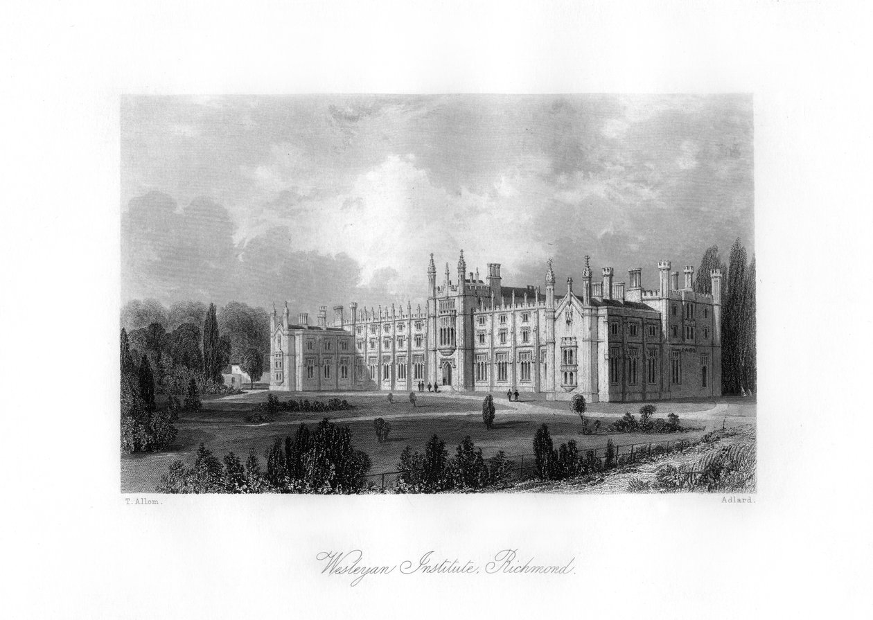 Wesleyan Institute, Richmond, 19. század. alkotó: Henry Adlard