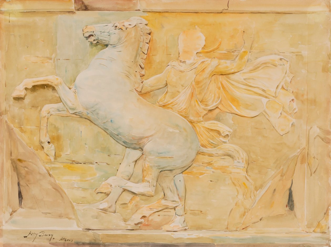 Phidias frízének központi metopéja, Parthenon alkotó: Henry Bacon