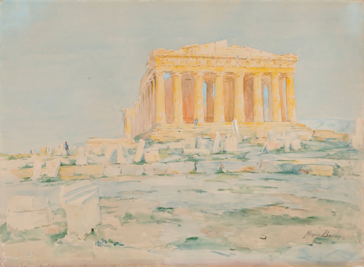 A Parthenon, Nyugati homlokzat, n.d. alkotó: Henry Bacon