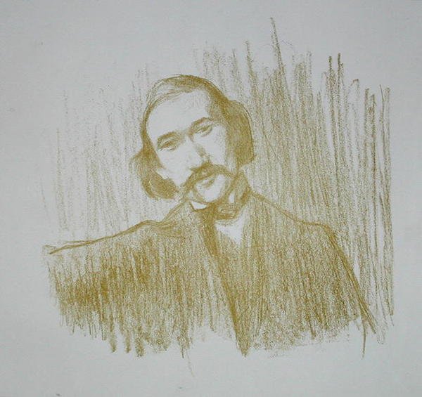Andre Gide (1861-1942) 1901 (litográfia) alkotó: Henry Bataille