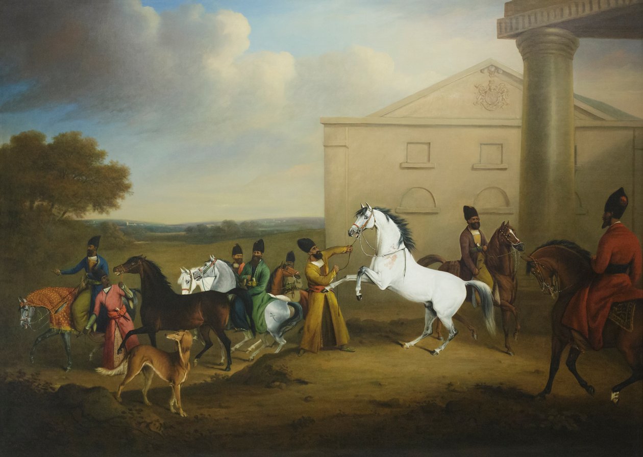 IV. György perzsa lovai, Henry B Chalon (olaj, vászon) alkotó: Henry Bernard Chalon