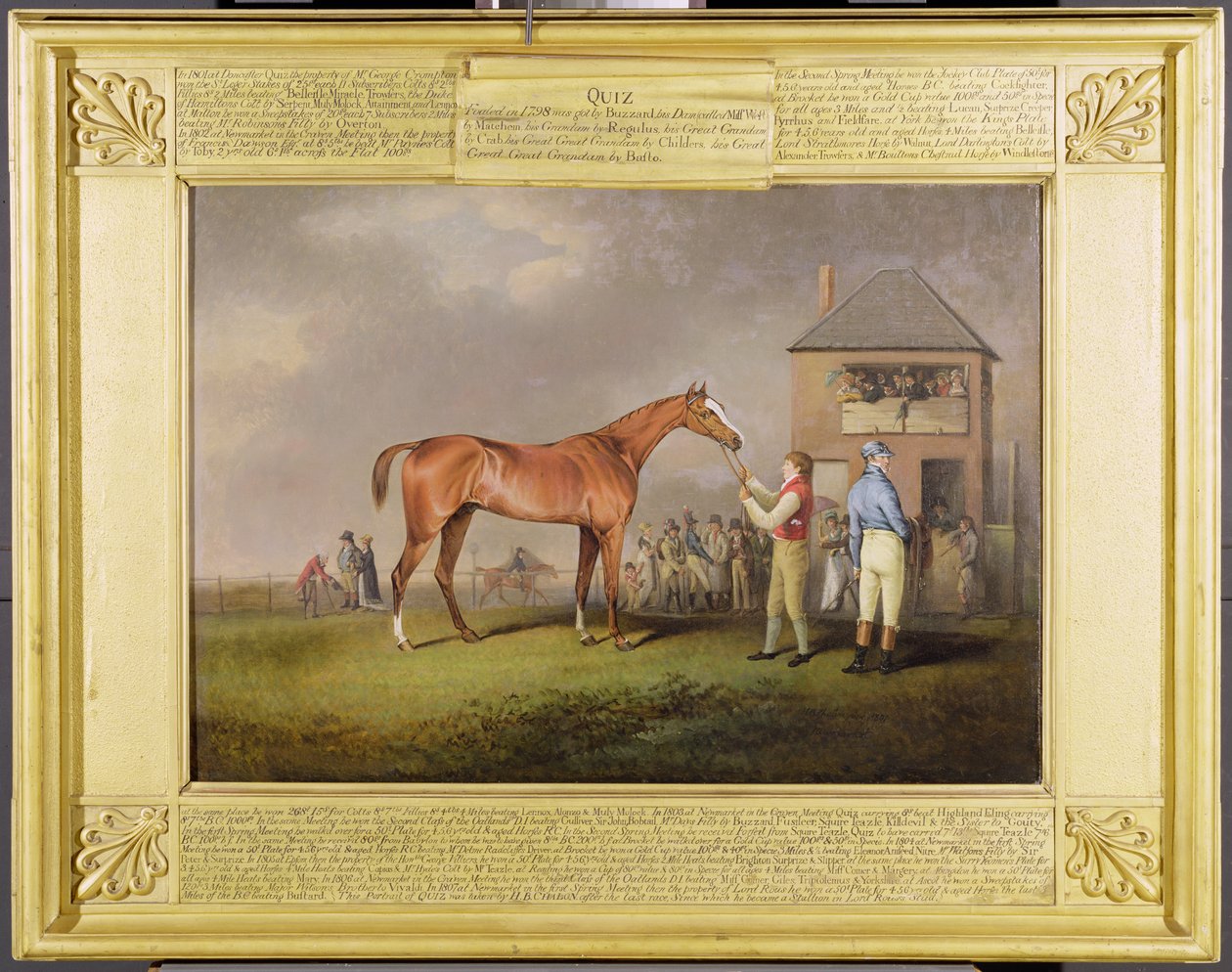 „Kvíz” portréja, Lord Rous tulajdona az utolsó Newmarket-i versenye után (olaj, vászon) alkotó: Henry Bernard Chalon