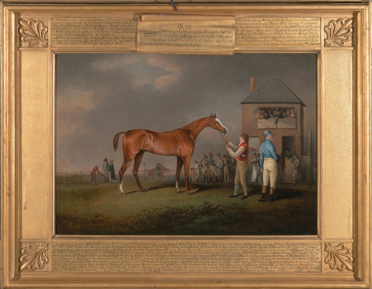 Kvíz, az utolsó Newmarket-i futam után alkotó: Henry Bernard Chalon