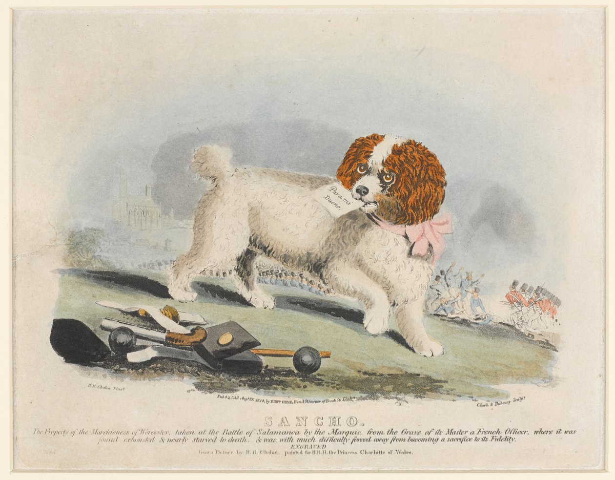 ?Sancho?, Salamancai csata, 1812 alkotó: Henry Bernard Chalon