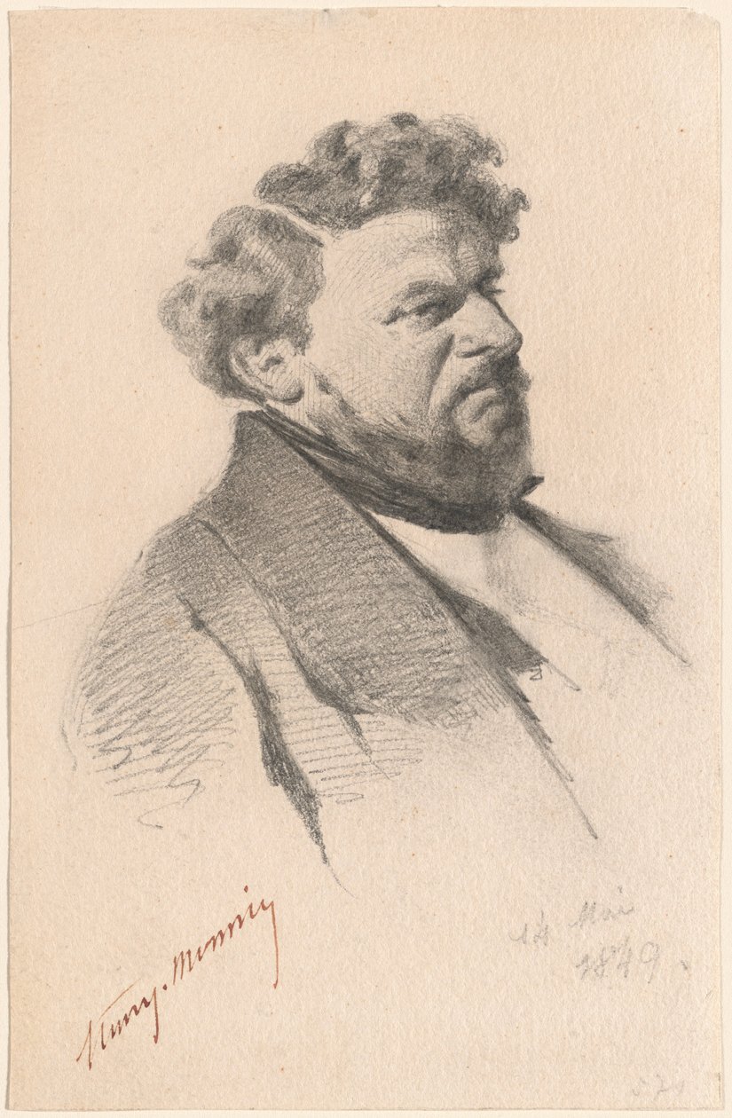 Egy férfi portréja alkotó: Henry Bonaventure Monnier