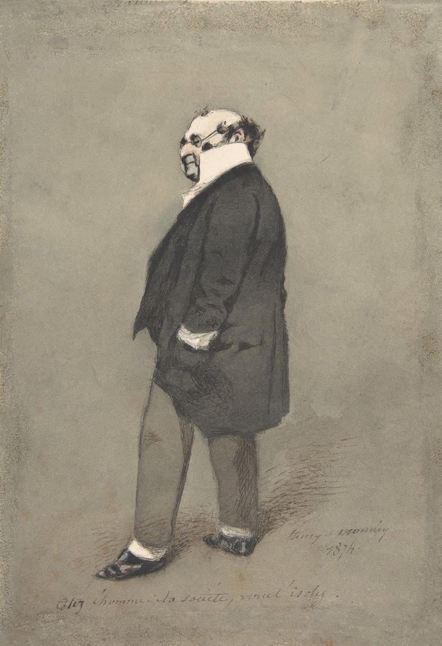A Társaság embere, Monsieur Joseph Prudhomme, 1874. alkotó: Henry Bonaventure Monnier