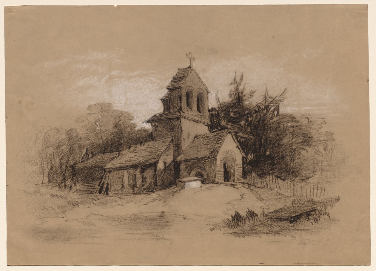 Templom egy tájban alkotó: Henry Bright