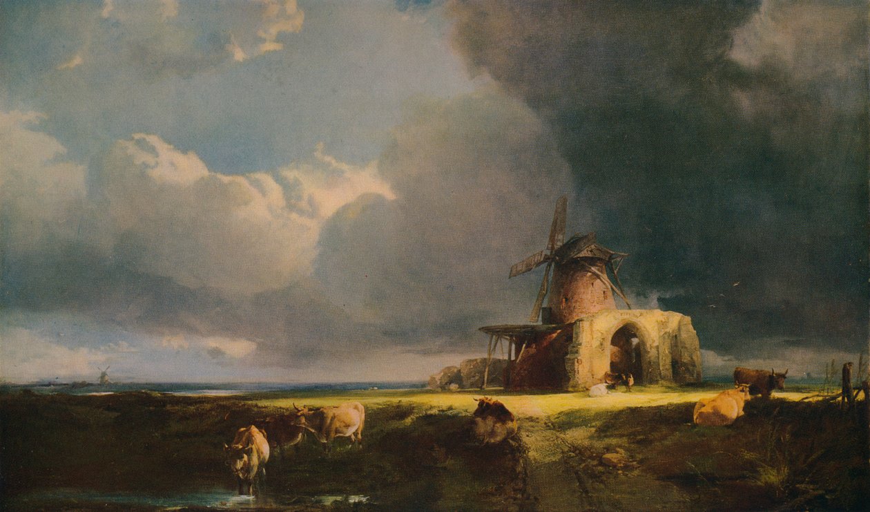St. Benets Abbey, a Bure, c1854 alkotó: Henry Bright