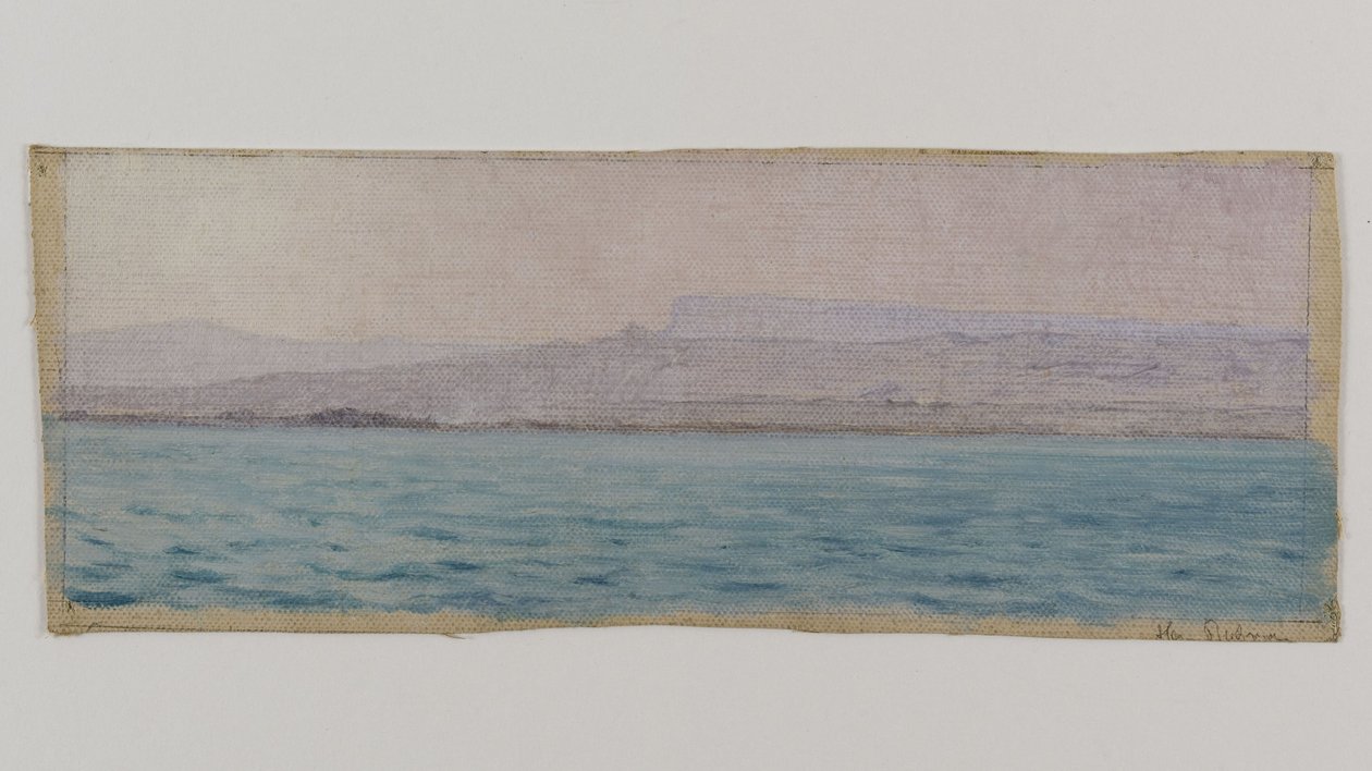 Nílus-part, Egyiptom, 1891 körül (olaj, vászon) alkotó: Henry Brokman Knudsen